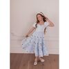 Ella Girls Dress, Blue Floral - Dresses - 4