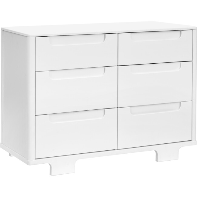 Yuzu 6-Drawer Dresser, White