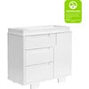 Yuzu 3-Drawer Changer Dresser, White - Changing Tables - 2