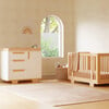 Yuzu 3-Drawer Changer Dresser, White And Natural - Changing Tables - 3