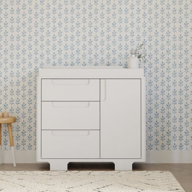 Yuzu 3-Drawer Changer Dresser, White - Changing Tables - 3