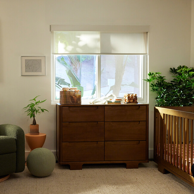 Yuzu 6-Drawer Dresser, Natural Walnut - Changing Tables - 3