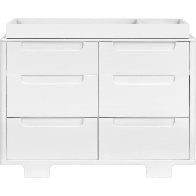 Yuzu 6-Drawer Dresser, White - Changing Tables - 5