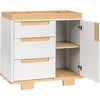 Yuzu 3-Drawer Changer Dresser, White And Natural - Changing Tables - 6