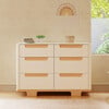 Yuzu 6-Drawer Dresser, White And Natural - Changing Tables - 3