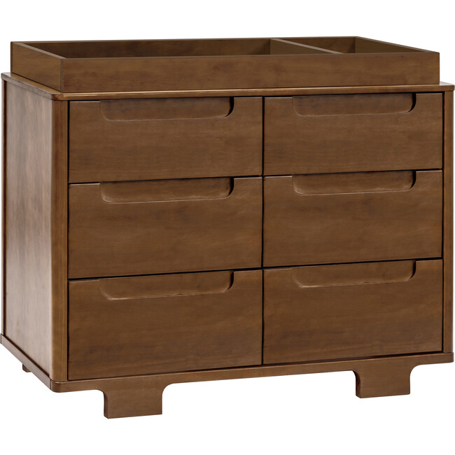 Yuzu 6-Drawer Dresser, Natural Walnut - Changing Tables - 6