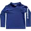 Longsleeve Logo Rashguard, Navy - Rash Guards - 1 - thumbnail