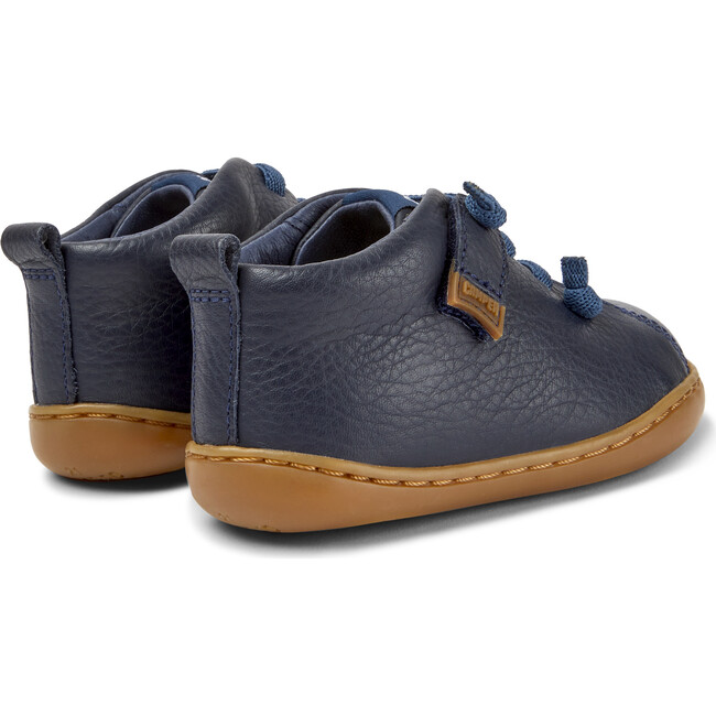 Peu Cami Hook-N-Loop Closure Leather Shoes, Navy - Sneakers - 5