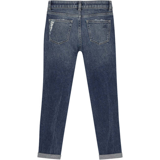 Harper Toddler Boyfriend Ultimate Straight Cut Distressed Denim Pants, Twilight Hour - Jeans - 2
