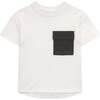 Toddler Ultimate Knit Short Sleeve Tee, White Logo Combo - T-Shirts - 1 - thumbnail