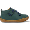 Peu Cami Hook-N-Loop Closure Leather Shoes, Dark Green - Sneakers - 3