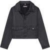 Manning Toddler Ultimate Knit Denim Jacket, Black Coated - Jackets - 1 - thumbnail