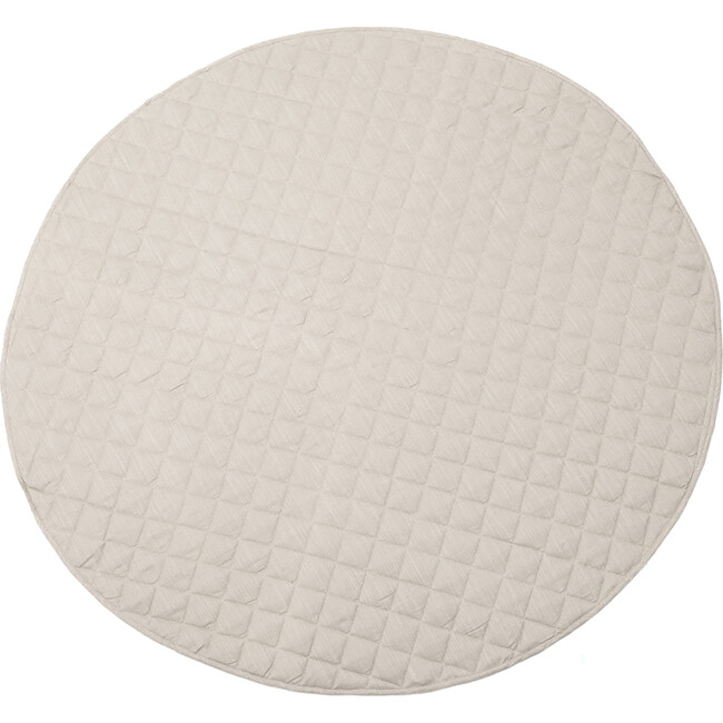 Linen Round Play Mat, Taupe