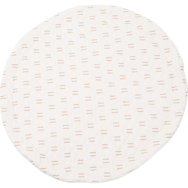 Padded Round Play Mat, Neutral Line - Playmats - 1