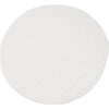 Linen Round Play Mat, White - Playmats - 1 - thumbnail