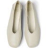 Women's Casi Myra Square Toe Ballerinas, Pastel Grey - Flats - 1 - thumbnail