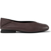Women's Casi Myra Square Toe Ballerinas, Dark Brown - Flats - 3