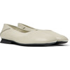 Women's Casi Myra Square Toe Ballerinas, Pastel Grey - Flats - 2