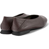 Women's Casi Myra Square Toe Ballerinas, Dark Brown - Flats - 5