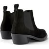 Women's Bonnie Seude Nubuck Ankle Boots, Black - Booties - 5