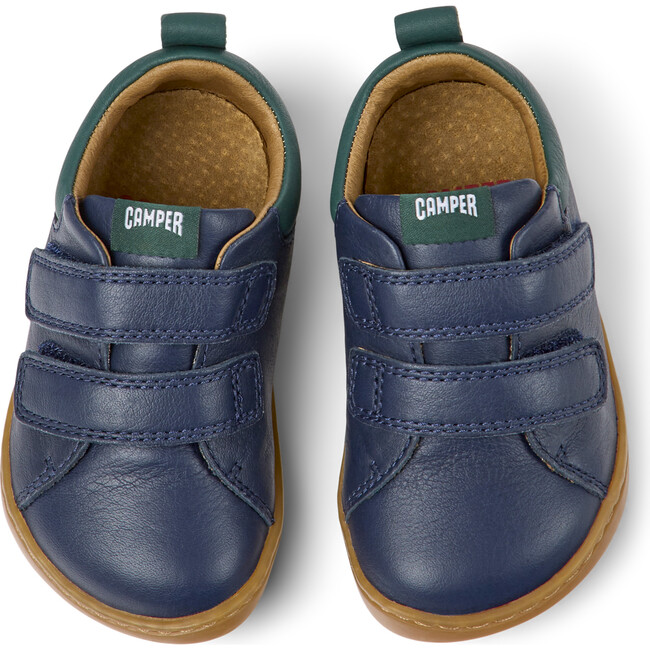 Peu Cami 2-Velcro Strap Sneakers, Dark Blue And Dark Green
