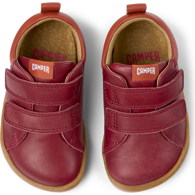 Peu Cami 2-Velcro Strap Sneakers, Burgundy And Red