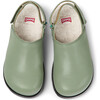 Brutus Fur Cushion Back Velcro Strap Leather Sandals, Medium Green - Sandals - 1 - thumbnail