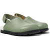 Brutus Fur Cushion Back Velcro Strap Leather Sandals, Medium Green - Sandals - 2