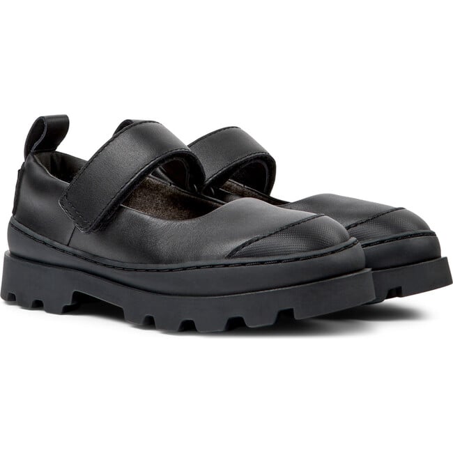 Brutus Leather Mary Jane Shoes, Black - Mary Janes - 2