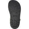 Brutus Fur Cushion Back Velcro Strap Leather Sandals, Medium Green - Sandals - 4