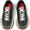Drift Trail Lace Leather Nubuck Sneakers, Black - Sneakers - 1 - thumbnail