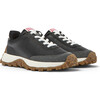 Drift Trail Lace Leather Nubuck Sneakers, Black - Sneakers - 2