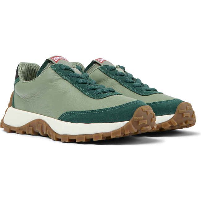 Drift Trail Lace Leather Nubuck Sneakers, Medium Green - Sneakers - 2