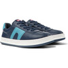 Runner Four Lace Leather Nubuck Sneakers, Dark Blue - Sneakers - 2