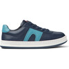 Runner Four Lace Leather Nubuck Sneakers, Dark Blue - Sneakers - 3