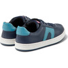 Runner Four Lace Leather Nubuck Sneakers, Dark Blue - Sneakers - 5