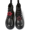 Norte Twins Lace Leather Ankle Boots, Black - Booties - 1 - thumbnail