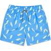 Zaps II Swim Trunks, Blue - Swim Trunks - 1 - thumbnail