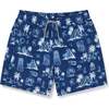 Tulum II Swim Trunks, Blue - Swim Trunks - 1 - thumbnail