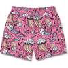 Wavey Days II Swim Trunks, Pink - Swim Trunks - 1 - thumbnail