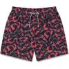 Teeth Swim Trunks, Pink - Swim Trunks - 1 - thumbnail