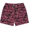 Skulls Swim Trunks, Red - Swim Trunks - 1 - thumbnail