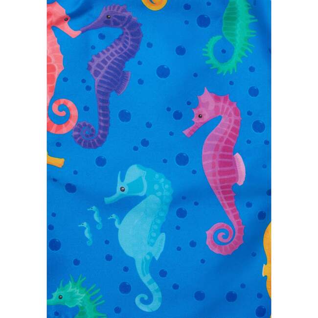 Seahorses Swim Trunks, Blue - Swim Trunks - 2