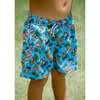 Tiki Masks II Swim Trunks, Blue - Swim Trunks - 2