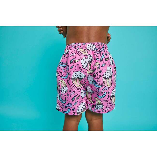 Wavey Days II Swim Trunks, Pink - Swim Trunks - 2