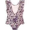 Cheetah Ruffle Swimsuit - One Pieces - 4