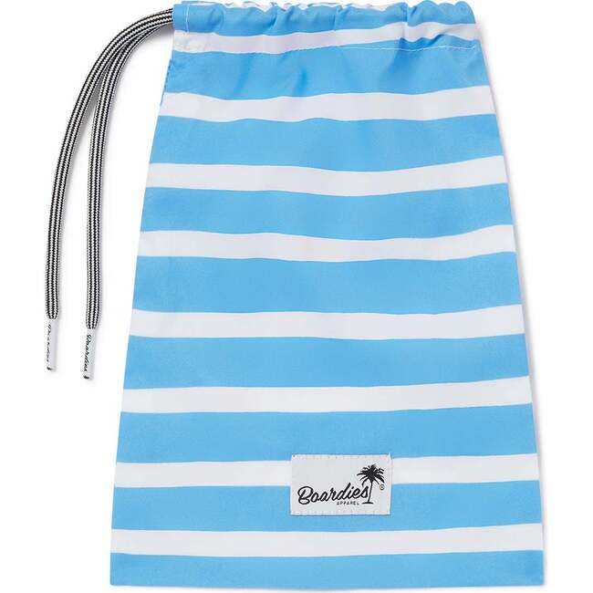 Double Stripe III Swim Trunks, Blue - Swim Trunks - 3