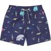 Rockets Swim Trunks, Black - Swim Trunks - 1 - thumbnail