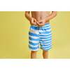 Double Stripe III Swim Trunks, Blue - Swim Trunks - 4