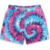 Purple Haze Tie Dye Swim Trunks, Purple - Swim Trunks - 1 - thumbnail